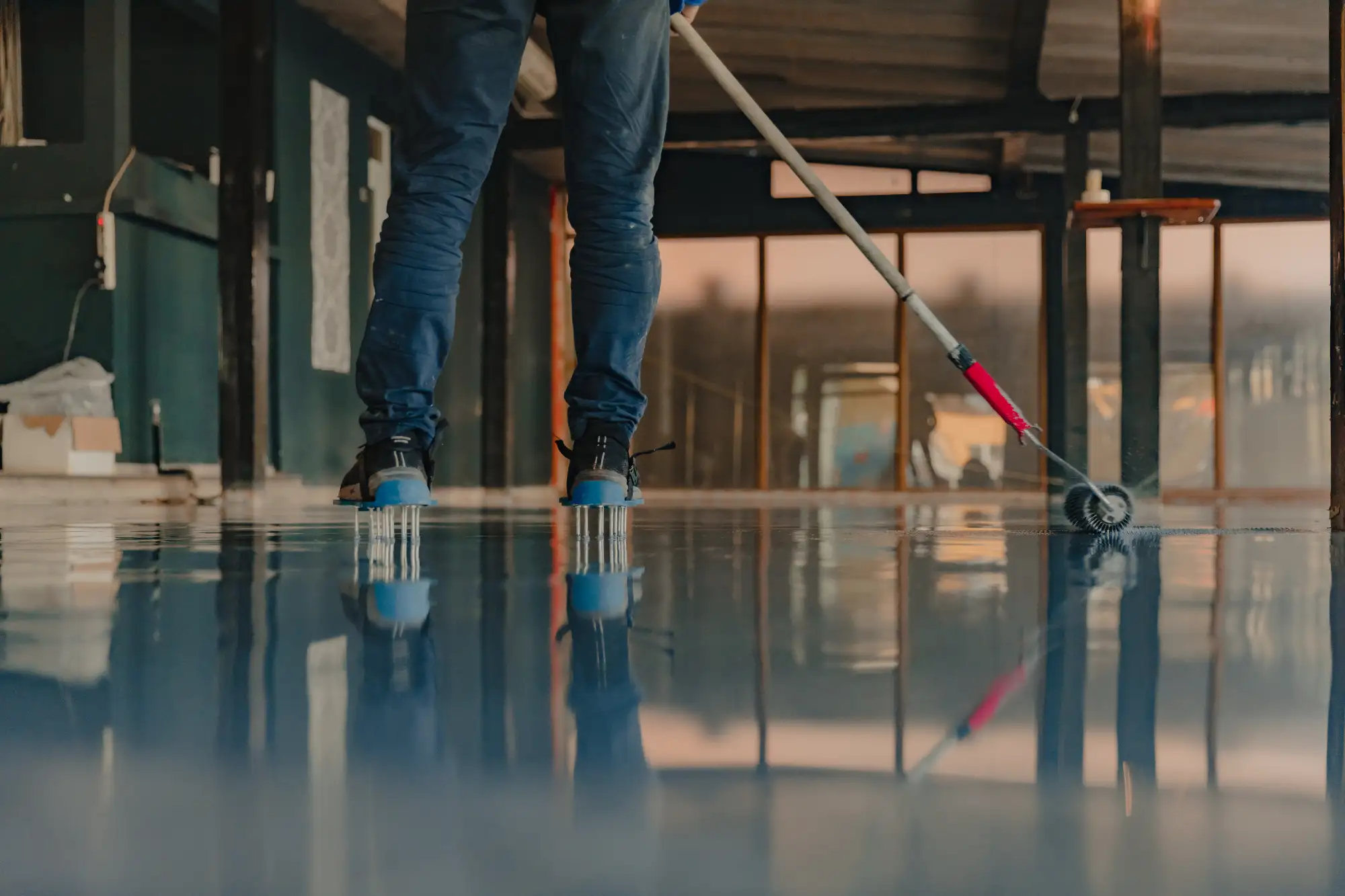 Peinture de sol usine
